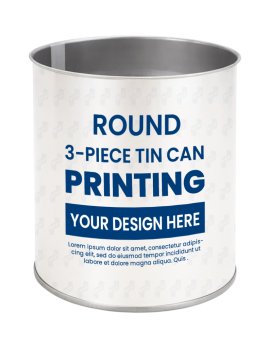 Lon Thiếc In Đựng Nước cốt dừa, Trái Cây, Rau Củ Ngâm 850ml D401 (Φ99)